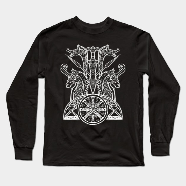 Celtic War Machine Long Sleeve T-Shirt by celtichammerclub